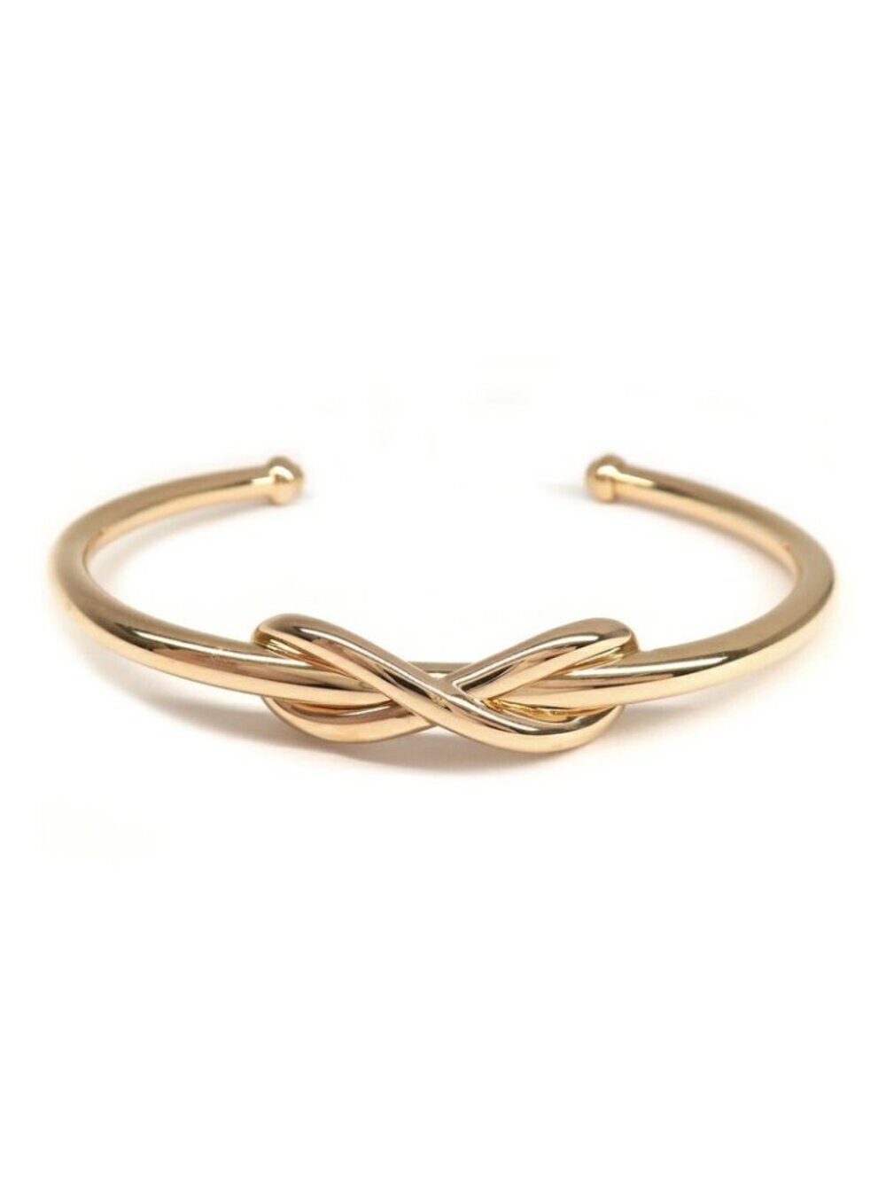 Tiffany & Co Bracelet Infinity Cuff Bangle 18K Pink Gold 750